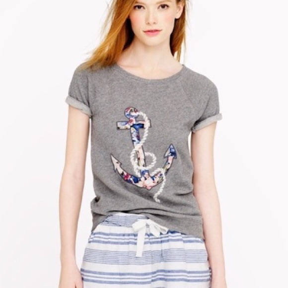 J. Crew Tops - 🌴J Crew Anchor Terry Tee J. Crew Tops - 🌴J Crew Anchor Terry Tee